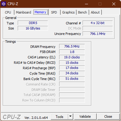 Mémoire CPU-Z