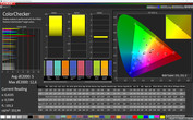 Samsung Galaxy Tab S4 - CalMAN : ColorChecker - Écran adaptatif, espace colorimétrique cible : AdobeRVB.