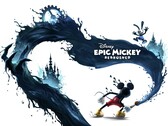 Illustration promotionnelle officielle du jeu Disney Epic Mickey : Rebrushed.