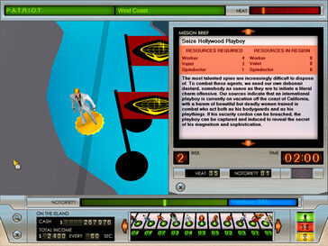 Illustration : une capture d'écran du jeu Evil Genius.