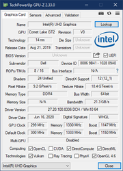 Dell Latitude 14 5410 - GPU-Z.