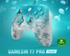 Le GameSir T7 Pro est doté d'une coque mate à motifs floraux et d'un design semi-transparent (Source de l'image : GameSir)