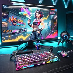 Le Gravastar Mercury V75 Pro Neon Graffiti Edition est doté d'un cadre squelettique en alliage d'aluminium (Image source : Gravastar)