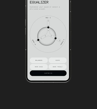 L'application Nothing X permet de personnaliser l'égaliseur (Image Source : CMF)