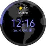 Horloge mondiale (Galaxy Watch 3).
