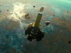 Une capture d'écran de la révélation cinématique de Marathon en 2025 (image source Bungie Press Room)