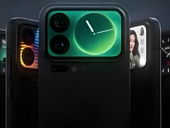 Conceptions de l'écran arrière des Xiaomi 17 Pro et Pro Max.