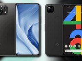 Le Xiaomi Mi 11 Lite 5G (L) a obtenu le même score que le Google Pixel 4a (R) dans les benchmarks de l'appareil photo. (Image source : Xiaomi/Google - édité)