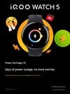 La smartwatch iQOO Watch 5 peut fonctionner jusqu'à 22 jours. (Source de l'image : iQOO via Weibo, traduction automatique)