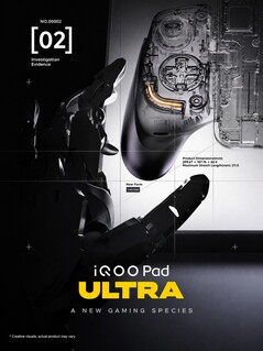 Conception de l'iQOO Pad Ultra et accessoires de jeu