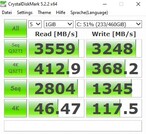 Schenker XMG Pro 15 - CrystalDiskMark.