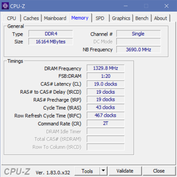 HP ZBook Studio G5 - CPU-Z : mémoire vive.