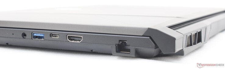 À droite : casque de 3,5 mm, USB-A 3.2 Gen. 1, USB-C 3.2 Gen. 1, HDMI (4K60)