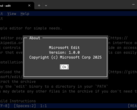 Microsoft Edit pour Windows 64 bits permet aux utilisateurs de la ligne de commande de modifier facilement des fichiers texte. (Source de l'image : Microsoft)