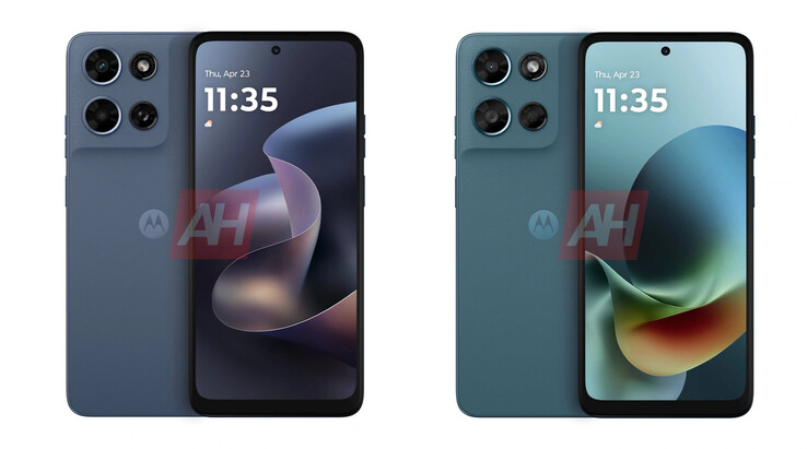 Le Moto G 2026 et le Moto G Play 2026 de gauche à droite. (Source de l'image : via Android Headlines)