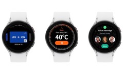 Samsung Wallet, Thermo Check et WhatsApp sur Galaxy Watch (Source : Samsung)