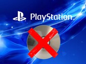 Le logo PlayStation visible au-dessus du disque de la PS5