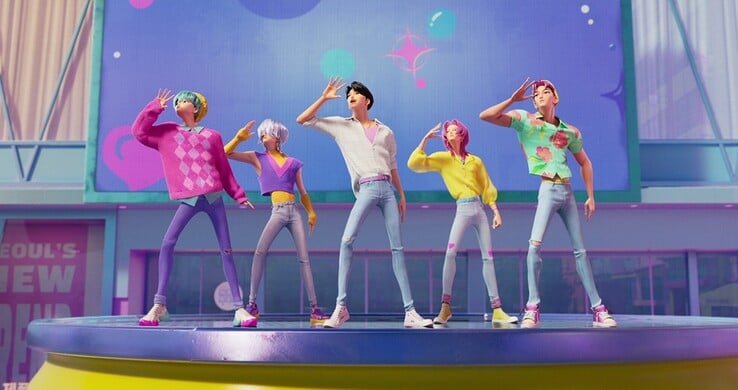 The Saja Boys : Mystery, Abby, Jinu, Baby, and Romance (Image source - Netflix)