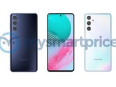 Le Galaxy M54 sera disponible plus tard cette année dans des styles contrastés. (Image source : MySmartPrice)