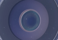 Poussière à l&#039;intérieur de l&#039;iPhone 17 Pro (Image source : Macrolab3D/Screenshot)