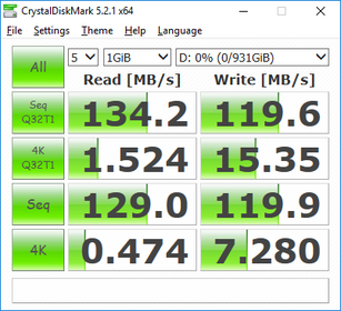 Lenovo Legion Y530 - CrystalDiskMark (HDD).