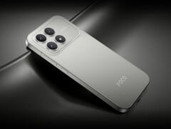 Xiaomi commercialise le Poco F8 Pro dans les finitions bleu et noir, ainsi que dans l&#039;option Argent Titane présentée ici. (Source de l&#039;image : Xiaomi)