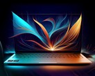 Rendu artistique d’un ordinateur portable équipé d’un processeur AMD Ryzen AI série 400.