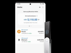 Les échanges de cryptomonnaies de Coinbase arrivent dans Samsung Wallet. (Source de l&#039;image : Samsung)
