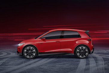 La ID. GTI conserve les proportions compactes typiques d'une Golf GTI. (Source de l'image : Volkswagen)