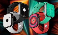 La Apple Watch Series 7 devrait proposer des options de taille 41 mm et 45 mm. (Image source : PhoneArena/Apple - édité)