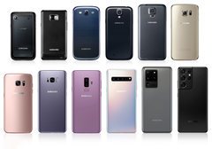 L&#039;évolution de la série Galaxy S (Image Source : Samsung)