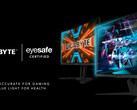 Gigabyte annonce ses premiers moniteurs approuvés par Eyesafe. (Source : Gigabyte)