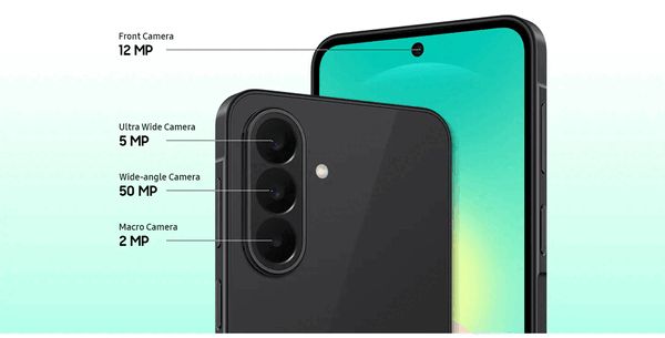 L'Galaxy A27 5G est équipé d'un triple appareil photo arrière.