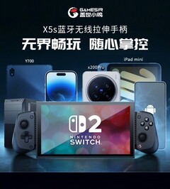 La Gamesir X5s est une manette mobile télescopique compatible avec plusieurs appareils, notamment la Nintendo Switch 2. (Image source : Gamesir)