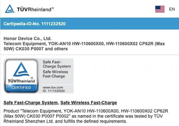 Les variantes Honor V40 et/ou Pro détectent de nombreuses nouvelles fuites avant leur lancement. (Source : Twitter, TUV Rheinland via MySmartPrice)