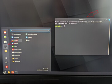 Ouvrez le terminal sous Linux Mint