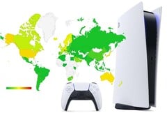 Prix PS5 par rapport au revenu mensuel moyen - du vert foncé (bas) au rouge (haut). (Source de l'image : PlayStation/Numbeo - édité)