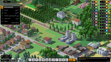 Photo : une capture d'écran du jeu Urbek City Builder.