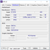 Dell Inspiron 15 7000 2-en-1 Black Edition - CPU-Z : carte-mère.