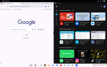 Écran partagé de Googlebook OS