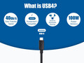 Principales caractéristiques de l'USB4 (Image Source : Cable Matters)