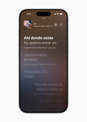 Traduction des paroles en temps réel dans Apple Music (source d'image : Apple)
