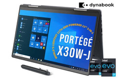 Le Dynabook Portege X30W-J super léger est maintenant un ordinateur portable Intel Evo avec Tiger Lake Core i5, i7, et Iris Xe graphics (Source : Dynabook)