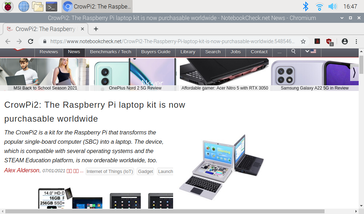 Le CrowPi peut exécuter tout ce qu'un Raspberry Pi peut exécuter, comme les navigateurs web.