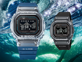 Le modèle GBX-H5600-2 bleu de Casio (à gauche) et le modèle GBX-H5600-1 noir (à droite).