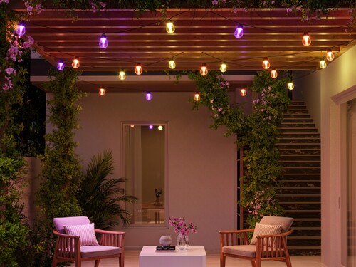 Govee Outdoor Solar String Lights vu dans le patio