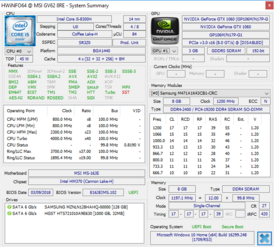 MSI GV62 8RE - HWiNFO64.