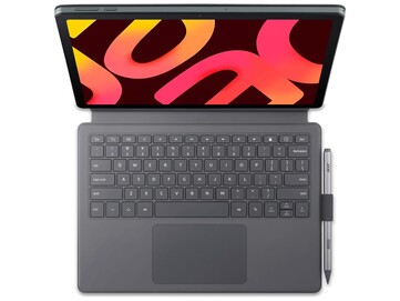L'Iconia Duo D12 est livré avec un clavier, un support et un stylet.