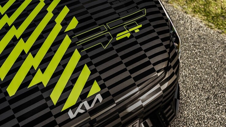 La Kia EV4 GT avec le nouvel habillage GT. (Source de l'image : Kia)