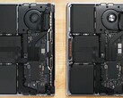 La différence : le MBP 13 M1 comparé au MBP 13 M2 (Image source : iFixit)